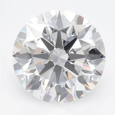 3.07ct D FL Rare Carat Ideal Cut Round Lab Grown Diamond
