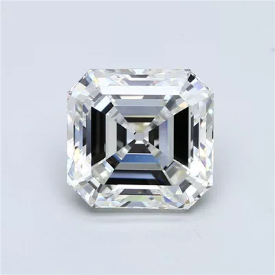 5.04ct G VVS2 Rare Carat Ideal Cut Asscher Diamond