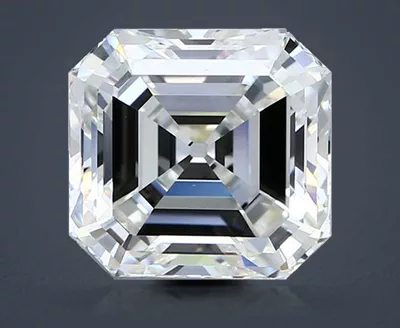 5.04ct G VVS2 Rare Carat Ideal Cut Asscher Diamond
