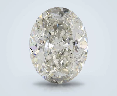 4.04ct J SI2 Rare Carat Ideal Cut Oval Diamond