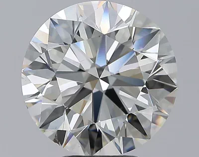5.01ct J SI1 Rare Carat Ideal Cut Round Diamond