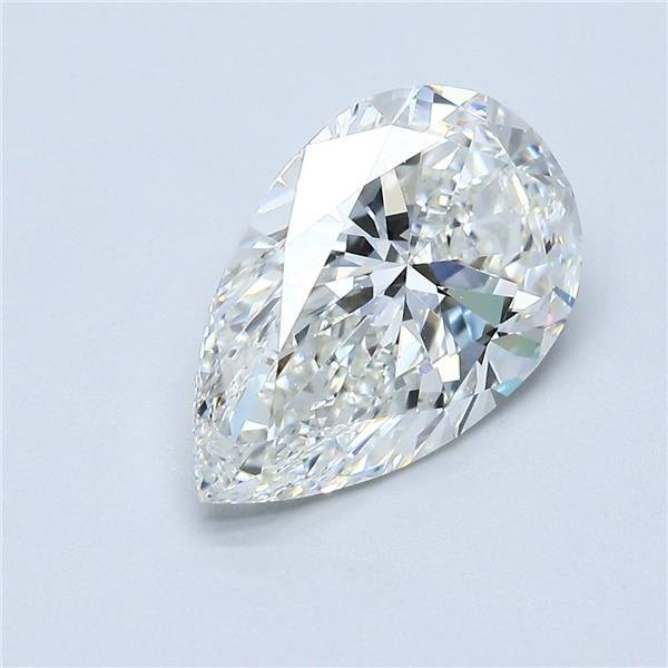 3.03ct H VS1 Rare Carat Ideal Cut Pear Diamond
