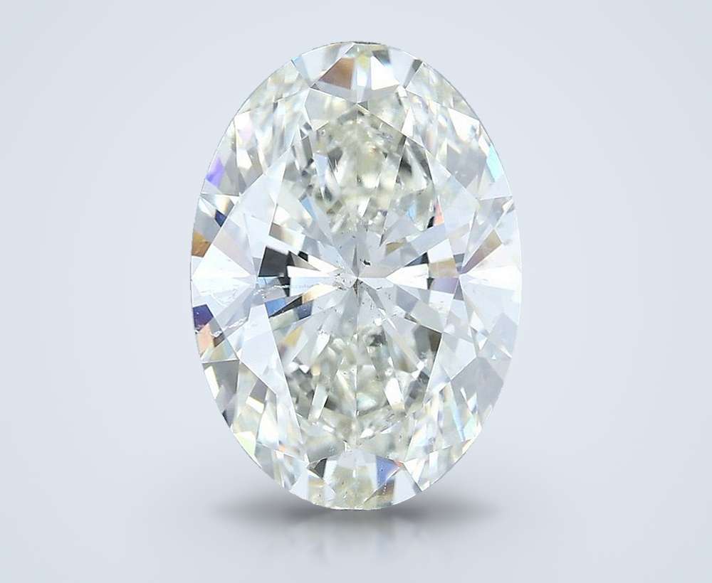 5.03ct J SI2 Rare Carat Ideal Cut Oval Diamond