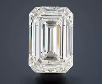 8.13ct H SI2 Rare Carat Ideal Cut Emerald Lab Grown Diamond