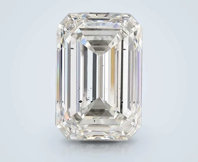 8.13ct H SI2 Rare Carat Ideal Cut Emerald Lab Grown Diamond