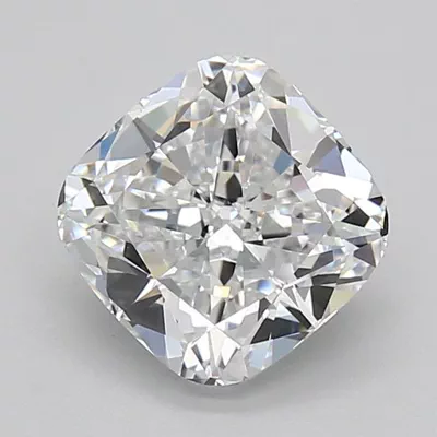 2.56ct D VVS1 Rare Carat Ideal Cut Cushion Lab Grown Diamond