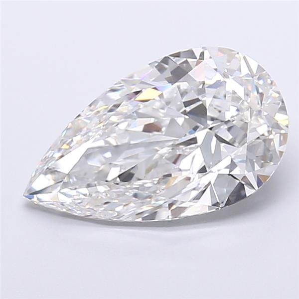 7.07ct F VS1 Rare Carat Ideal Cut Pear Lab Grown Diamond