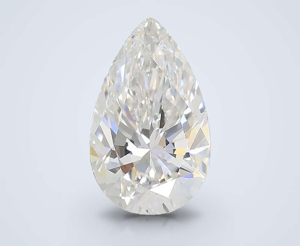 1.50ct E VVS2 Rare Carat Ideal Cut Pear Lab Grown Diamond