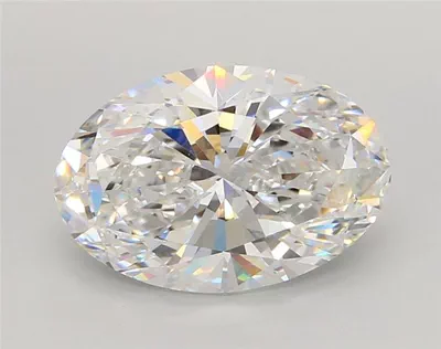 4.07ct E VVS2 Rare Carat Ideal Cut Oval Lab Grown Diamond