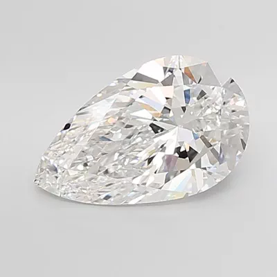 7.03ct E VVS2 Rare Carat Ideal Cut Pear Lab Grown Diamond