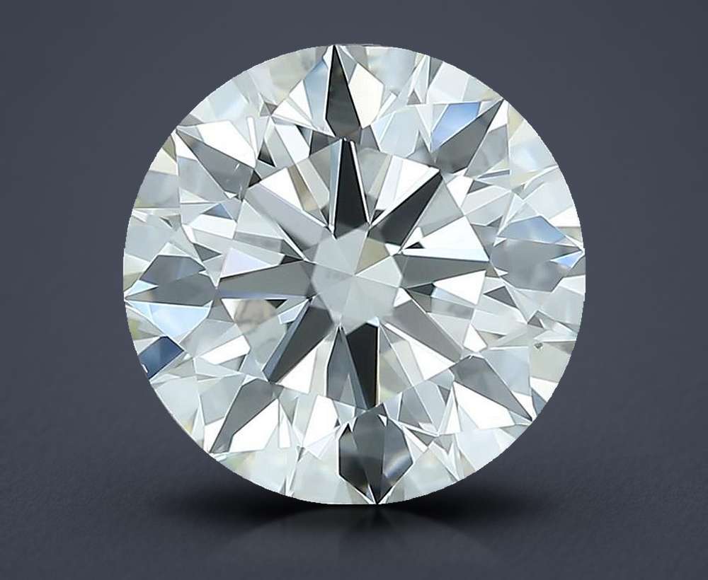 2.63ct J VS2 Rare Carat Ideal Cut Round Diamond