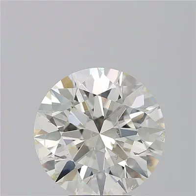 4.70ct K SI2 Rare Carat Ideal Cut Round Diamond