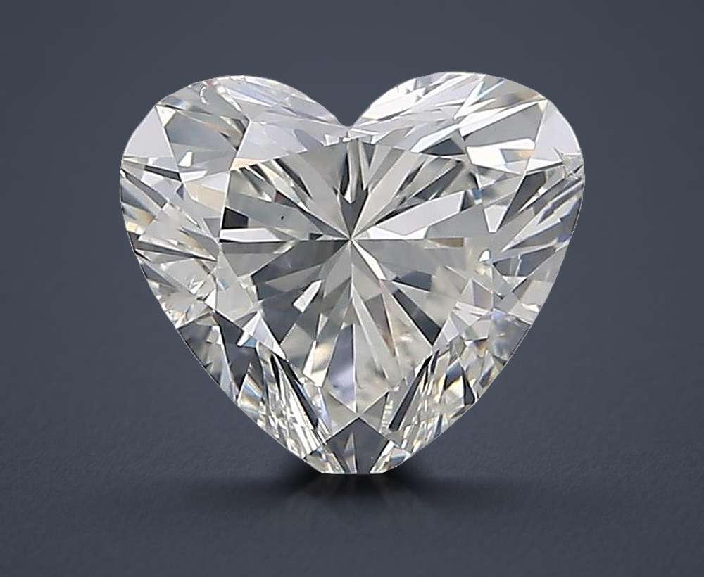 2.51ct I SI2 Rare Carat Ideal Cut Heart Diamond
