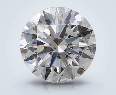 4.70ct E SI2 Rare Carat Ideal Cut Round Diamond