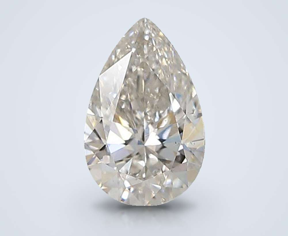 1.23ct F VS2 Rare Carat Ideal Cut Pear Lab Grown Diamond