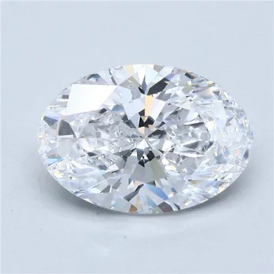 5.51ct D VS2 Rare Carat Ideal Cut Oval Diamond