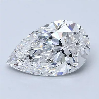 2.51ct D SI2 Rare Carat Ideal Cut Pear Diamond
