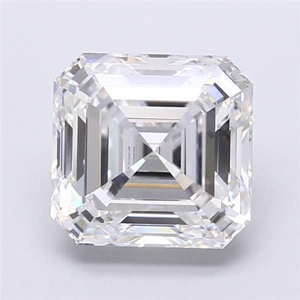 5.04ct D VVS1 Rare Carat Ideal Cut Asscher Lab Grown Diamond