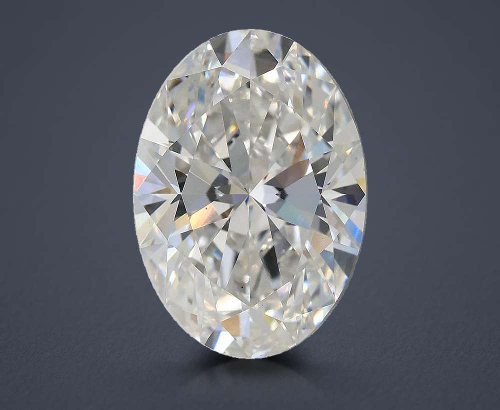 5.03ct F VS1 Rare Carat Ideal Cut Oval Lab Grown Diamond
