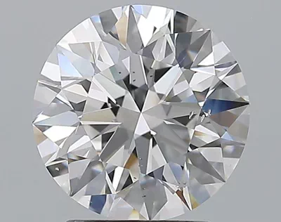2.51ct E SI1 Rare Carat Ideal Cut Round Diamond