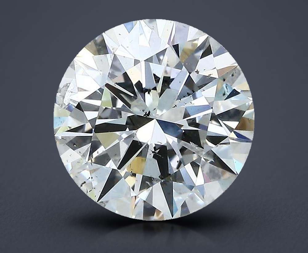 3.83ct G SI2 Rare Carat Ideal Cut Round Diamond