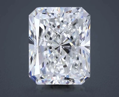 3.51ct H VVS2 Rare Carat Ideal Cut Radiant Diamond