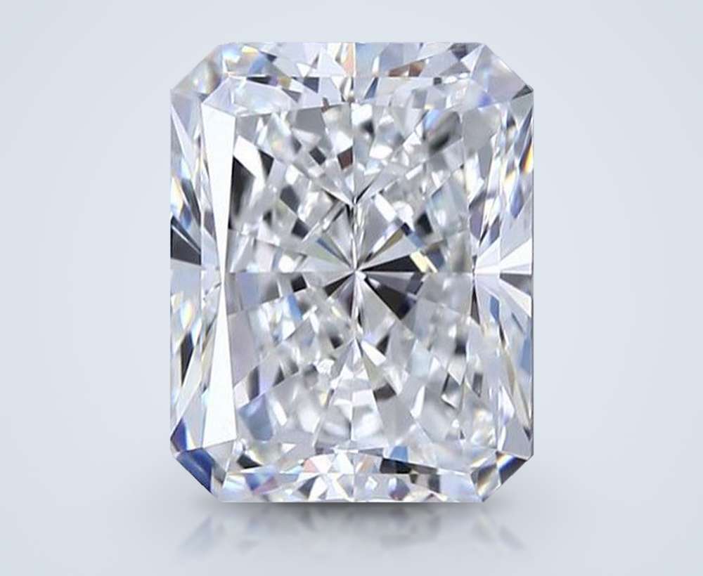 3.51ct H VVS2 Rare Carat Ideal Cut Radiant Diamond