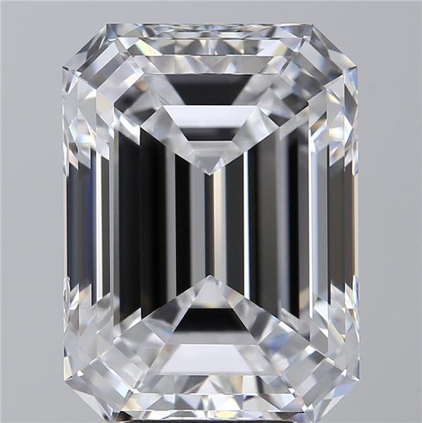 7.03ct D FL Rare Carat Ideal Cut Emerald Diamond