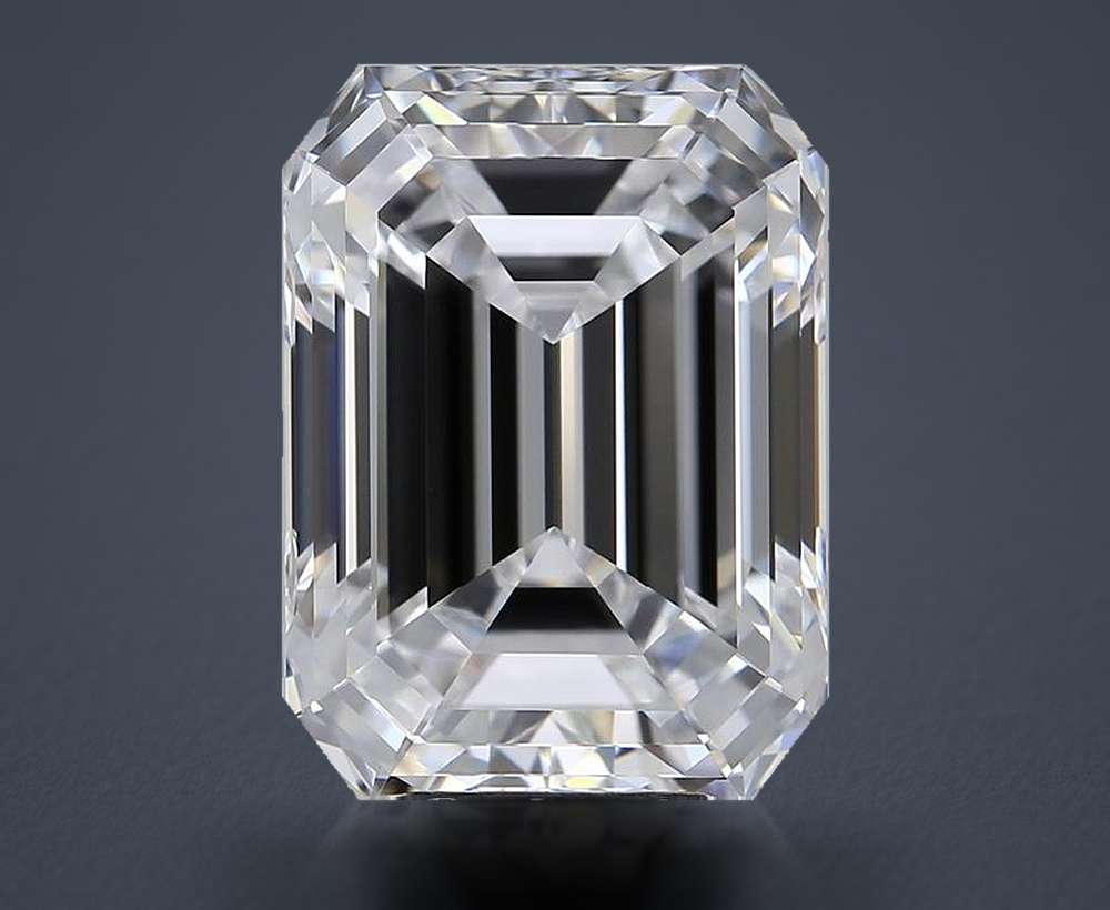 7.03ct D FL Rare Carat Ideal Cut Emerald Diamond
