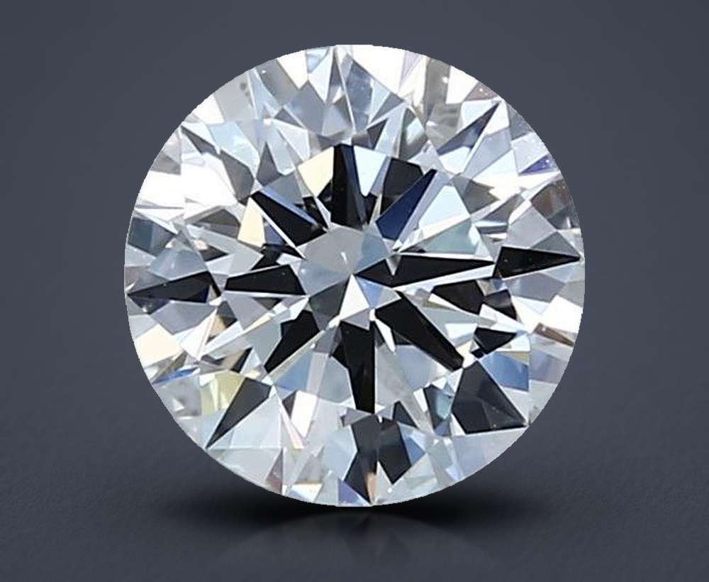 1.55ct D VVS2 Rare Carat Ideal Cut Round Lab Grown Diamond