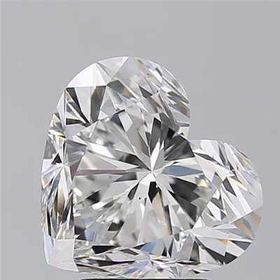 4.55ct E VS2 Rare Carat Ideal Cut Heart Diamond