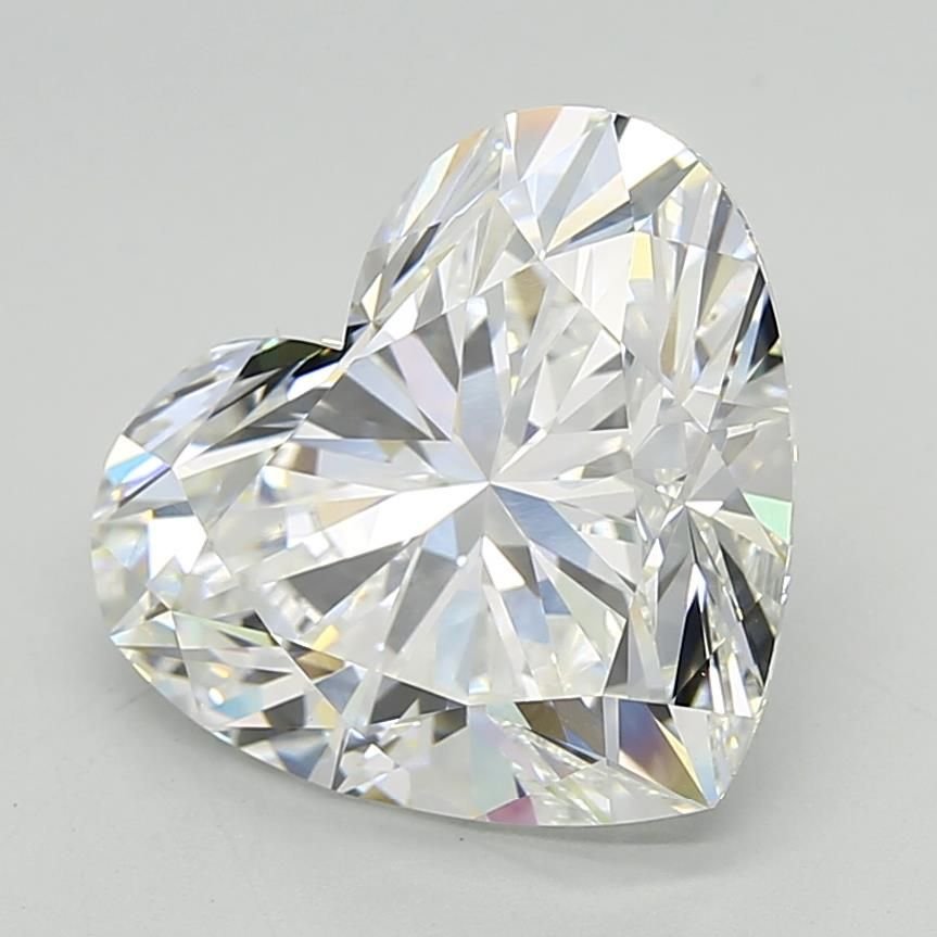 7.06ct E VVS2 Rare Carat Ideal Cut Heart Lab Grown Diamond
