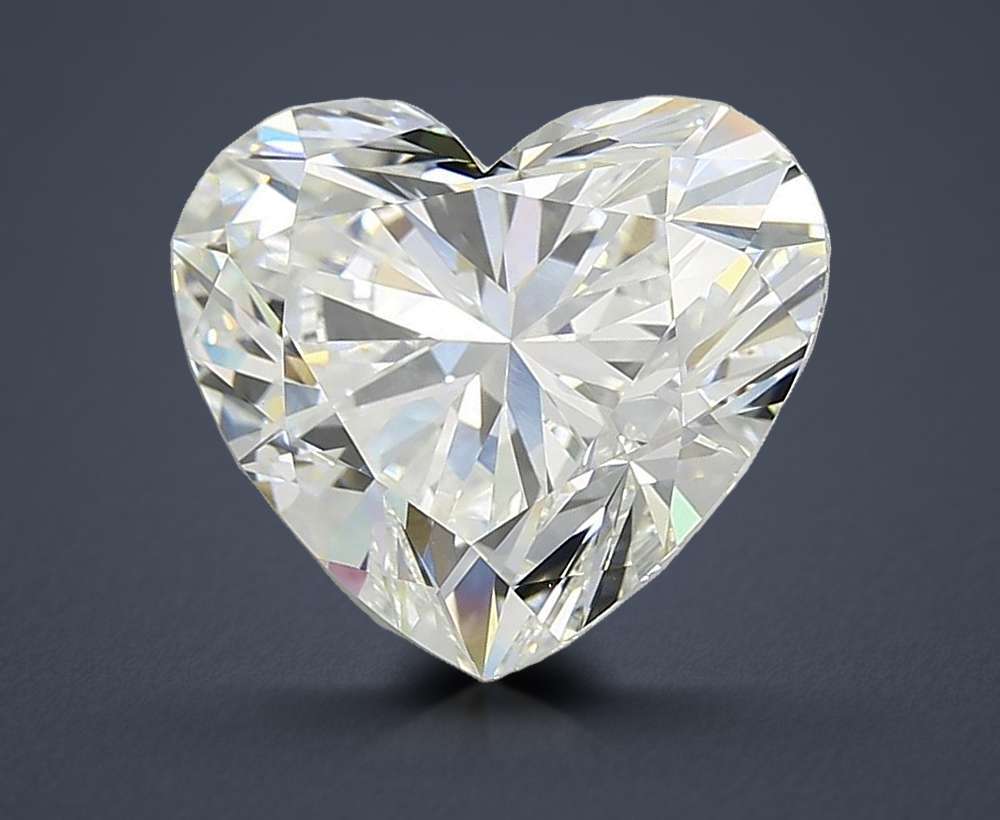 7.06ct E VVS2 Rare Carat Ideal Cut Heart Lab Grown Diamond