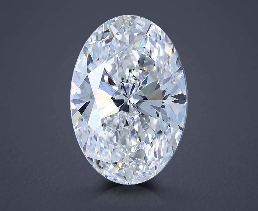 10.31ct F VS1 Rare Carat Ideal Cut Oval Lab Grown Diamond
