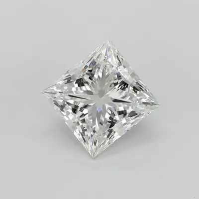 5.07ct F VS1 Rare Carat Ideal Cut Princess Lab Grown Diamond