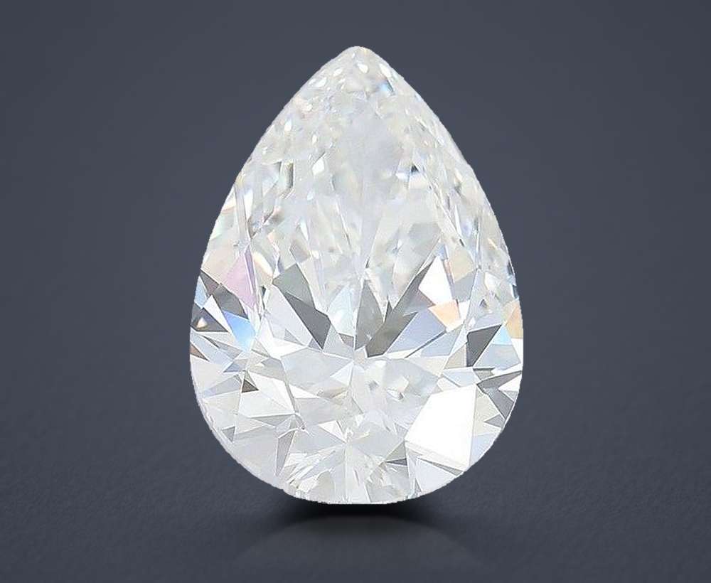 6.07ct E VVS2 Rare Carat Ideal Cut Pear Lab Grown Diamond