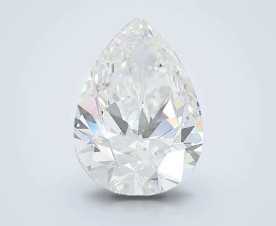 6.07ct E VVS2 Rare Carat Ideal Cut Pear Lab Grown Diamond