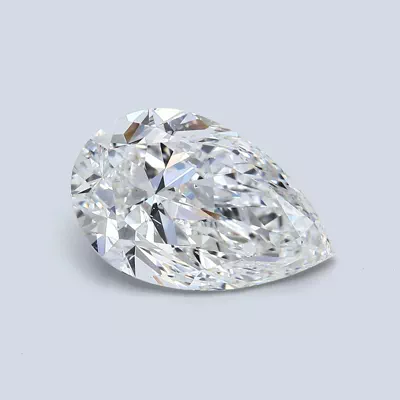 5.06ct F SI2 Rare Carat Ideal Cut Pear Diamond