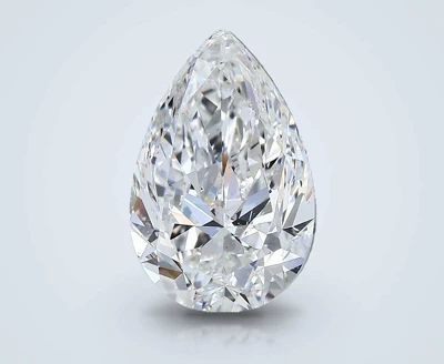 5.06ct F SI2 Rare Carat Ideal Cut Pear Diamond