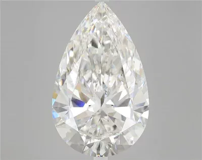 10.11ct F VVS2 Very Good Cut Pear Lab Grown Diamond