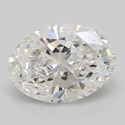 3.05ct E VS1 Rare Carat Ideal Cut Oval Lab Grown Diamond