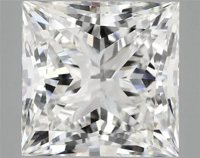 6.55ct F VS1 Rare Carat Ideal Cut Princess Lab Grown Diamond