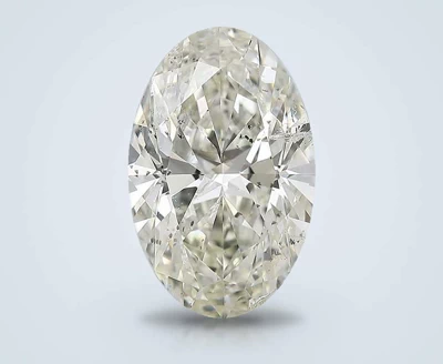 4.05ct K SI2 Rare Carat Ideal Cut Oval Diamond