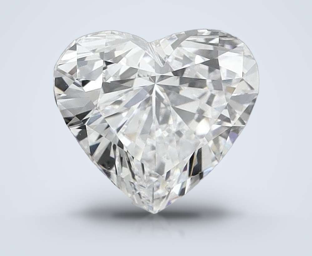1.00ct D VVS2 Rare Carat Ideal Cut Heart Lab Grown Diamond