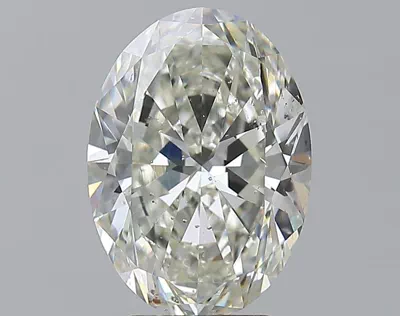 3.51ct J SI2 Rare Carat Ideal Cut Oval Diamond
