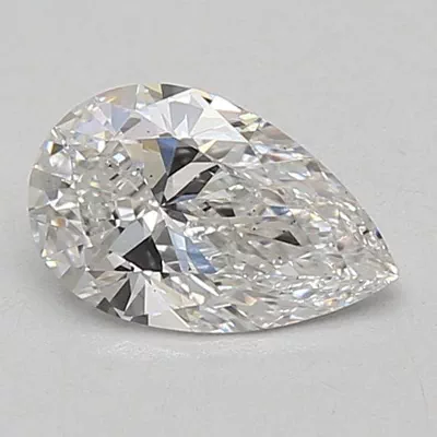 0.97ct D VS2 Rare Carat Ideal Cut Pear Lab Grown Diamond