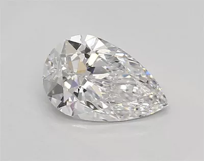 0.69ct D VVS2 Rare Carat Ideal Cut Pear Lab Grown Diamond