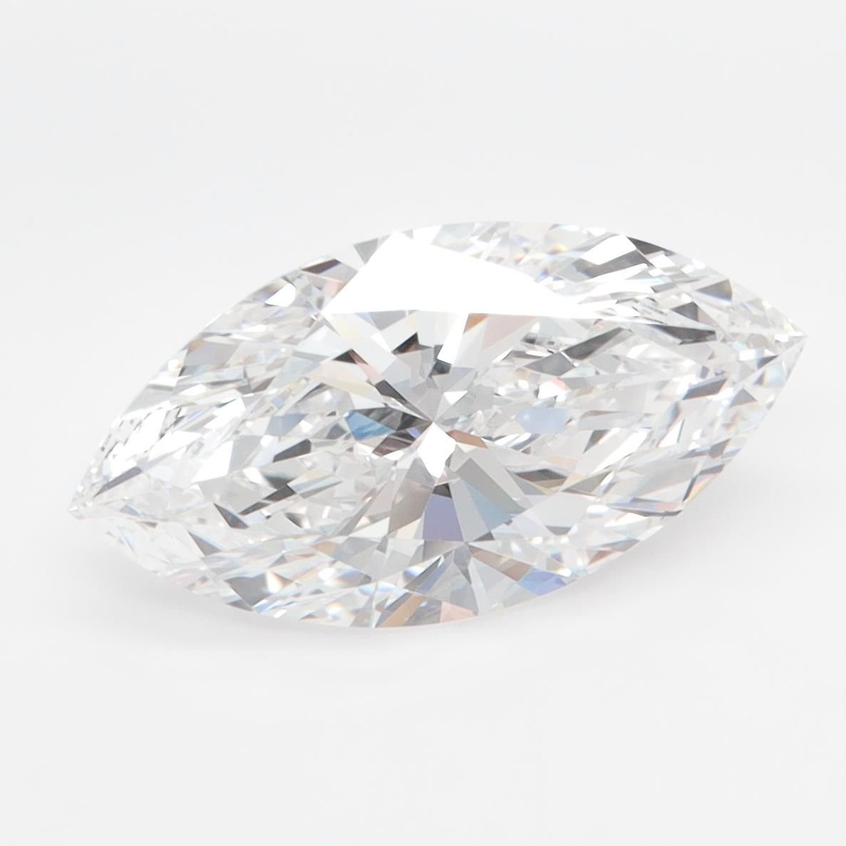 3.08ct E VVS1 Rare Carat Ideal Cut Marquise Lab Grown Diamond