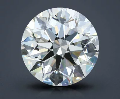 6.18ct K SI1 Rare Carat Ideal Cut Round Diamond