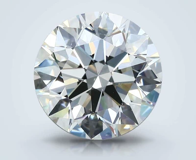 6.18ct K SI1 Rare Carat Ideal Cut Round Diamond